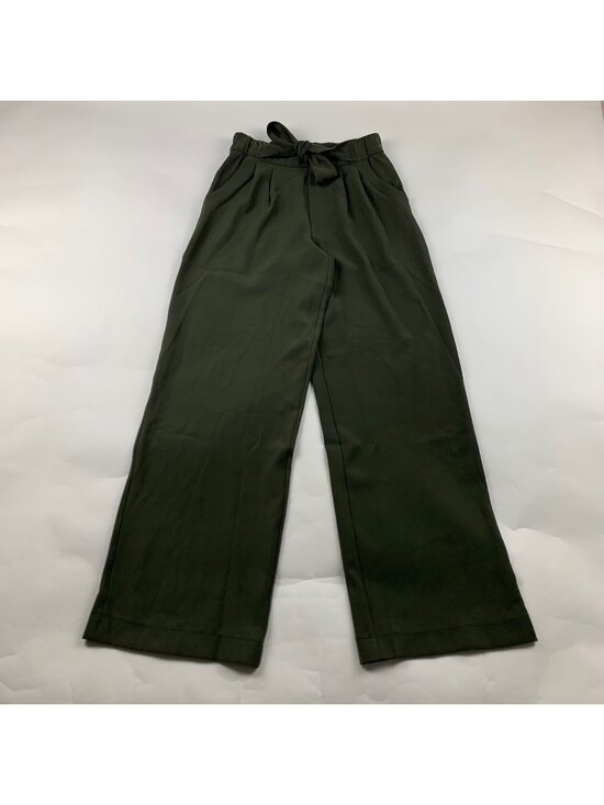 lululemon athletica Pants - Lululemon Dark Olive Noir Belted High Rise Wide Leg Trouser 4
